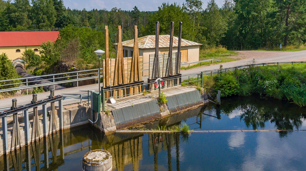 Intaget vid Forsnäs vattenkraftstation